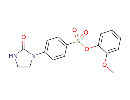 Molecular Structure of 1311945-59-1 (2-methoxyphenyl 4-(2-oxoimidazolidin-1-yl)benzenesulfonate)