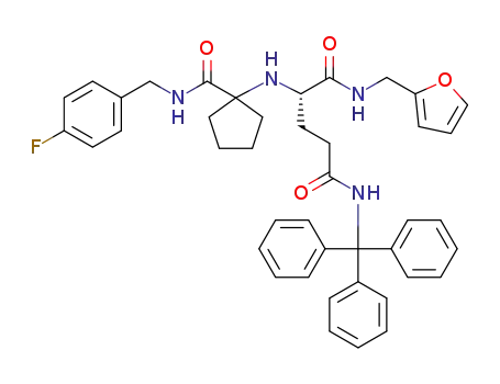 (S)-2-((1-((4-fluorobenzyl)carbamoyl)cyclopentyl)amino)-N<sub>1</sub>-(furan-2-ylmethyl)-N<sub>5</sub>-tritylpentanediamide