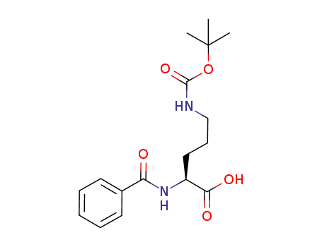 N-α-benzoyl-N<sup>5</sup>-(tert-butoxycarbonyl)-L-ornithine