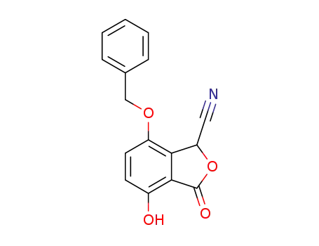 7-(benzyloxy)-4-hydroxy-3-oxo-1,3-dihydroisobenzofuran-1-carbonitrile