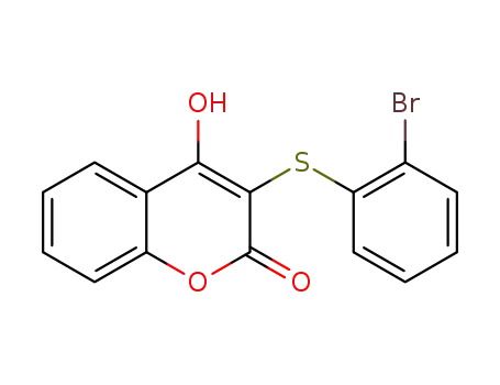 3-[(2-bromophenyl)thio]-4-hydroxy-2H-chromen-2-one