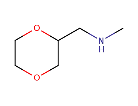 Molecular Structure of 264254-04-8 ([1,4]DIOXAN-2-YLMETHYL-METHYL-AMINE)