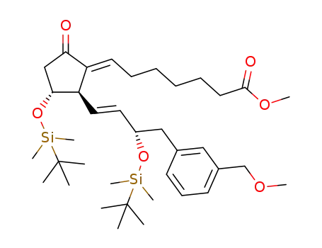 (7E)-7,8-didehydro-11,15-bis-O-(tert-butyldimethylsilyl)-16-(3-methoxymethyl)phenyl-ω-tetranor-PGE1 methyl ester