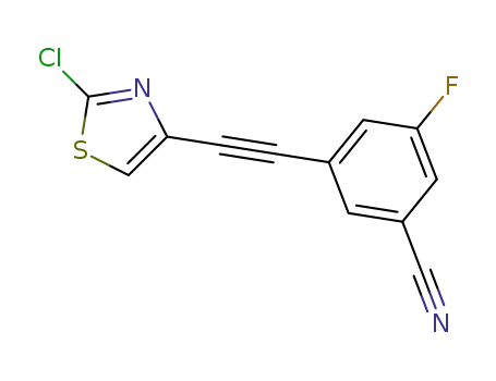 3-((2-chlorothiazol)-4-ylethynyl)-5-fluorobenzonitrile