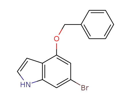 Molecular Structure of 1070503-92-2 (1H-Indole, 6-bromo-4-(phenylmethoxy)-)