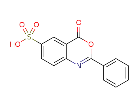 Molecular Structure of 1221348-26-0 (2-phenyl-4-oxo-3,1-benzoxazine-6-sulphonic acid)