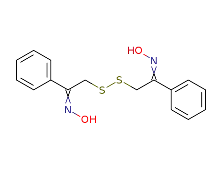 2-[2-(hydroxyimino)-2-phenylethyl]disulfanyl-1-phenyl-1-ethanone oxime