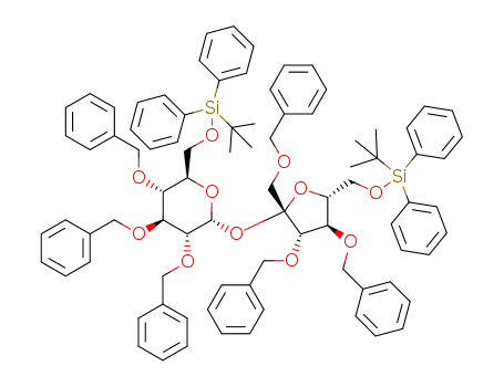 1’,2,3,3’,4,4’-hexa-O-benzyl-6,6’-di-O-tert-butyldiphenylsilylsucrose