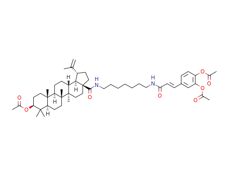 (E)-3-(3,4-diacetoxyphenyl)-N-[7-[[3β-acetoxylup-20(29)-en-28-oyl]amino]heptyl]acrylamide