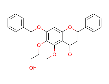 7-(benzyloxy)-6-(2-hydroxyethoxy)-5-methoxy-2-phenyl-4H-1-benzopyran-4-one