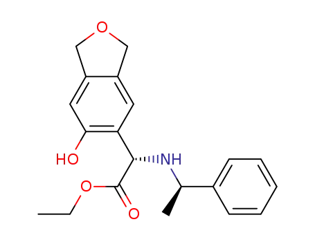 (S)-ethyl 2-((R)-1-phenylethylamino)-2-(1,3-dihydro-5-hydroxyisobenzofuran-6-yl)acetate