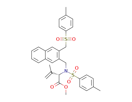 methyl (2S)-3-methyl-2-{N-[(3-{[(4-methylbenzene)sulfonyl]-methyl}naphthalen-2-yl)methyl](4-methylbenzene)-sulfonamido}but-3-enoate