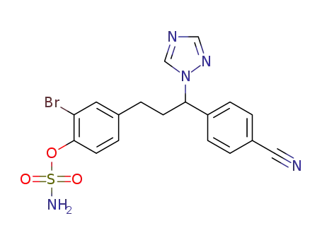 2-bromo-4-(3-(4-cyanophenyl)-2-(1H-1,2,4-triazol-1-yl)propyl)phenyl sulfamate