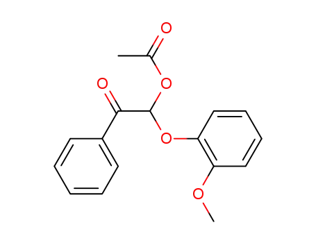 1-(2-methoxyphenoxy)-2-oxo-2-phenylethyl acetate