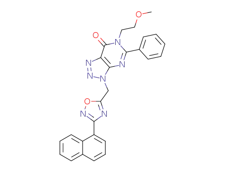 6-(2-methoxyethyl)-3-{[3-(naphthalen-1-yl)-1,2,4-oxadiazol-5-yl]methyl}5-phenyl-3H-[1,2,3]triazolo[4,5-d]pyrimidin-7(6H)-one