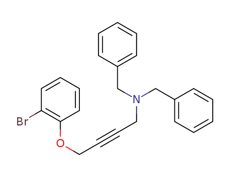 N,N-dibenzyl-4-(2-bromophenoxy)but-2-yn-1-amine