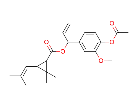 1-(3-methoxy-4-acetoxyphenyl)-2-propen-1-yl 2,2-dimethyl-3-(2-methylprop-1-enyl)cyclopropanecarboxylate