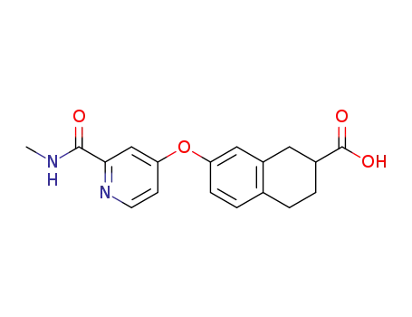 7-((2-[(methylamino)carbonyl]pyridin-4-yl)oxy)-1,2,3,4-tetrahydronaphthalene-2-carboxylic acid