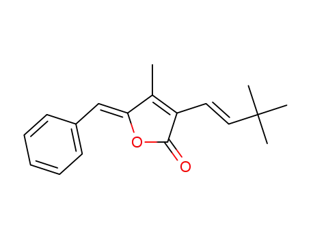 (Z)-5-benzylidene-3-((E)-3,3-dimethylbut-1-enyl)-4-methylfuran-2(5H)-one