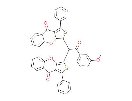 3,3'-(2-(3-methoxyphenyl)-2-oxoethane-1,1-diyl)-bis(1-phenyl-9H-thieno[3,4-b]chromen-9-one)