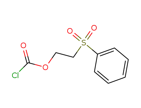 Molecular Structure of 74063-48-2 (Carbonochloridic acid, 2-(phenylsulfonyl)ethyl ester)