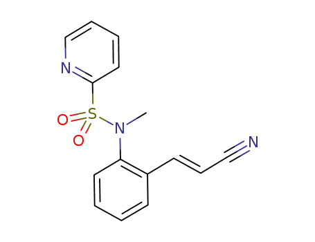 (E)-3-{2-[N-methyl-N-[(2-pyridyl)sulfonyl]amino]phenyl}acrylonitrile