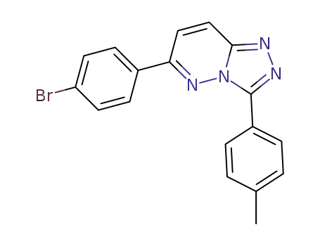 Molecular Structure of 1268133-96-5 (3-(4'-tolyl)-6-(4'-bromophenyl)-1,2,4-triazolo[4,3-b]pyridazine)
