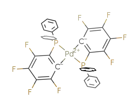 trans-[Pd(κ<sup>2</sup>-2-C6F4PPh<sub>2</sub>)<sub>2</sub>]