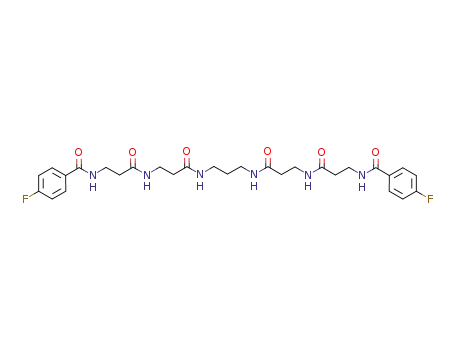 N,N'-(3,7,13,17-tetraoxo-4,8,12,16-tetraazanonadecane-1,19-diyl)bis-(4-fluorobenzamide)