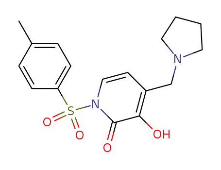 1-(4% Methylbenzenesulfonyl)-3-hydroxy-4-(pyrrolidin-1-ylmethyl)pyridin-2(1H)-one