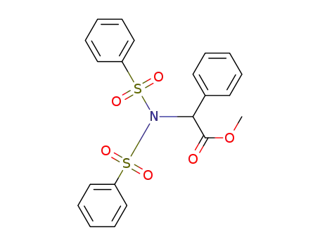 Molecular Structure of 1361034-01-6 (methyl 2-phenyl-2-(N-(phenylsulfonyl)phenylsulfonamido)acetate)