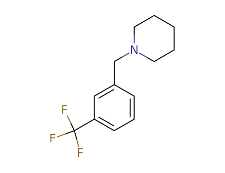 Molecular Structure of 90754-68-0 (Piperidine, 1-[[3-(trifluoromethyl)phenyl]methyl]-)