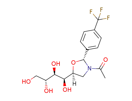 (2R,5S)-3-acetyl-2-(4-trifluoromethylphenyl)-5-(D-arabino-tetrahydroxybutyl-1-yl)oxazolidine