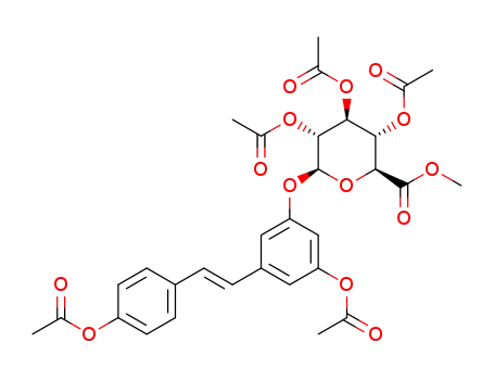 트랜스 레스베라트롤 펜타-O-아세틸-3-β-D-글루쿠로나이드 메틸 에스테르