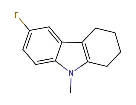 Molecular Structure of 1450812-55-1 (6-fluoro-9-methyl-2,3,4,9-tetrahydro-1H-carbazole)