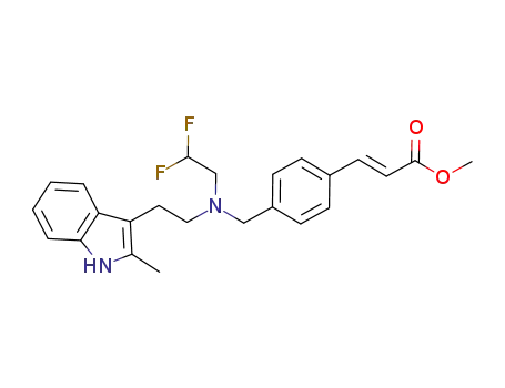 (E)-3-[4-({(2,2-difluoroethyl)[2-(2-methyl-1H-indol-3-yl)ethyl]amino}methyl)phenyl]acrylic acid methyl ester