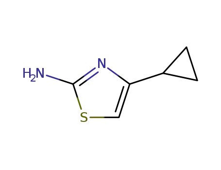 Molecular Structure of 324579-90-0 (2-Thiazolamine,4-cyclopropyl-(9CI))