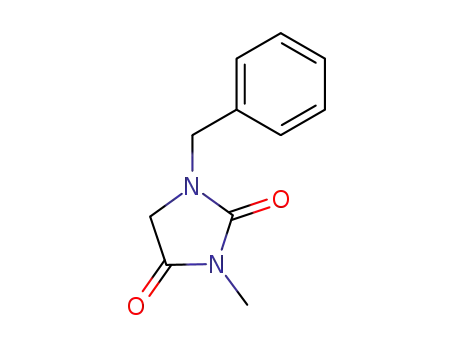 Molecular Structure of 16935-44-7 (1-benzyl-3-methylimidazolidine-2,4-dione)