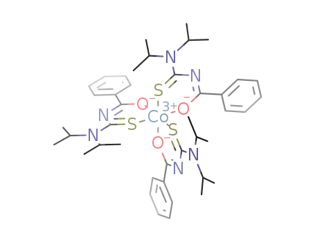 [Co(III)(N-(diisopropylcarbamothioyl)benzamide(-H))3]