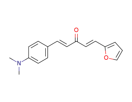 Molecular Structure of 93817-55-1 ((1E,4E)-1-(4-(dimethylamino)phenyl)-5-(furan-2-yl)penta-1,4-dien-3-one)
