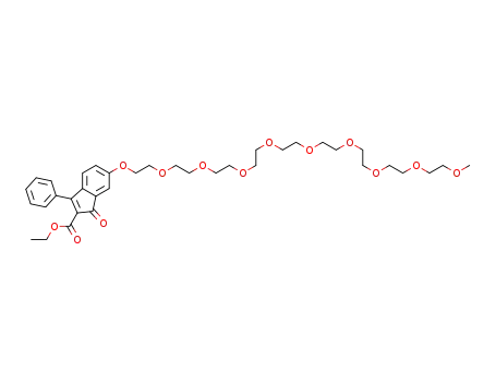 ethyl 6-(2,5,8,11,14,17,20,23,26-nonaoxaoctacosan-28-yloxy)-1-oxo-3-phenyl-1H-indene-2-carboxylate