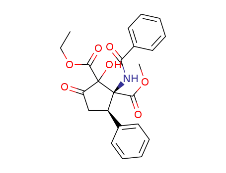 (1S,5R)-2-ethyl 1-methyl-1-benzamido-2-hydroxy-3-oxo-5-phenylcyclopentane-1,2-dicarboxylate