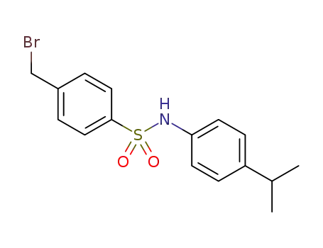 Molecular Structure of 1308718-81-1 (4-(bromomethyl)-N-(4-isopropylphenyl)benzenesulfonamide)