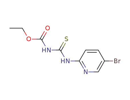 Molecular Structure of 1010120-60-1 (ethyl {[(5-bromopyridin-2-yl)amino]carbonothioyl}-carbamate)