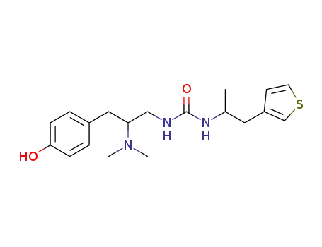 1-((S)-2-(dimethylamino)-3-(4-hydroxyphenyl)propyl)-3-((S)-1-(thiophen-3-yl)propan-2-yl)urea