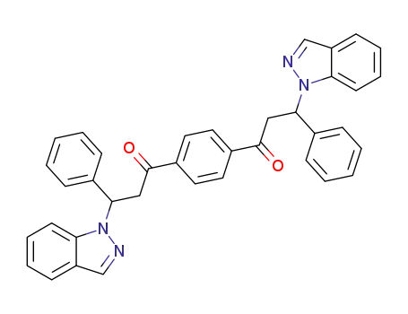 1,1'-(1,4-phenylene)bis(3-(1H-indazol-1-yl)-3-phenylpropan-1-one)