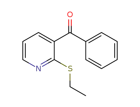 Molecular Structure of 1345682-53-2 ([2-(ethylsulfanyl)pyridin-3-yl]phenylmethanone)