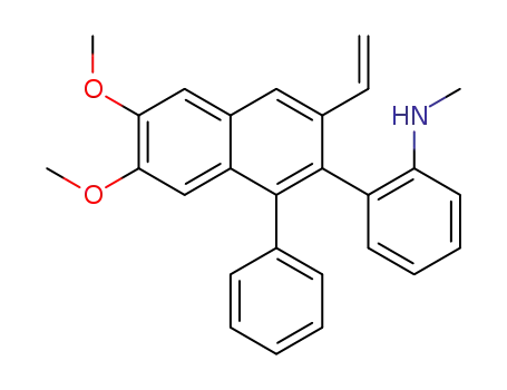 2-(6,7-dimethoxy-1-phenyl-3-vinylnaphthalen-2-yl)-N-methylaniline