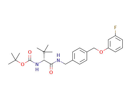(R)-N-(4-(3-fluorophenoxymethyl)benzyl)-2-t-butoxycarbonylamino-3,3-dimethylbutanamide