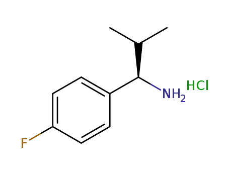 Molecular Structure of 1213329-40-8 ((1R)-1-(4-FLUOROPHENYL)-2-METHYLPROPYLAMINE-HCl)